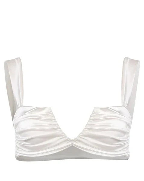 white bikini top