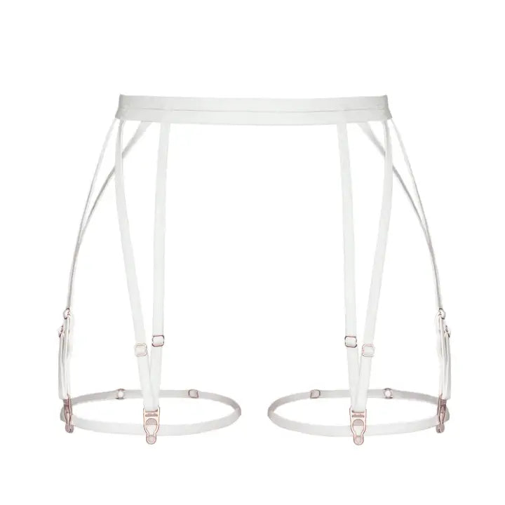 WHITE GARTER BELT