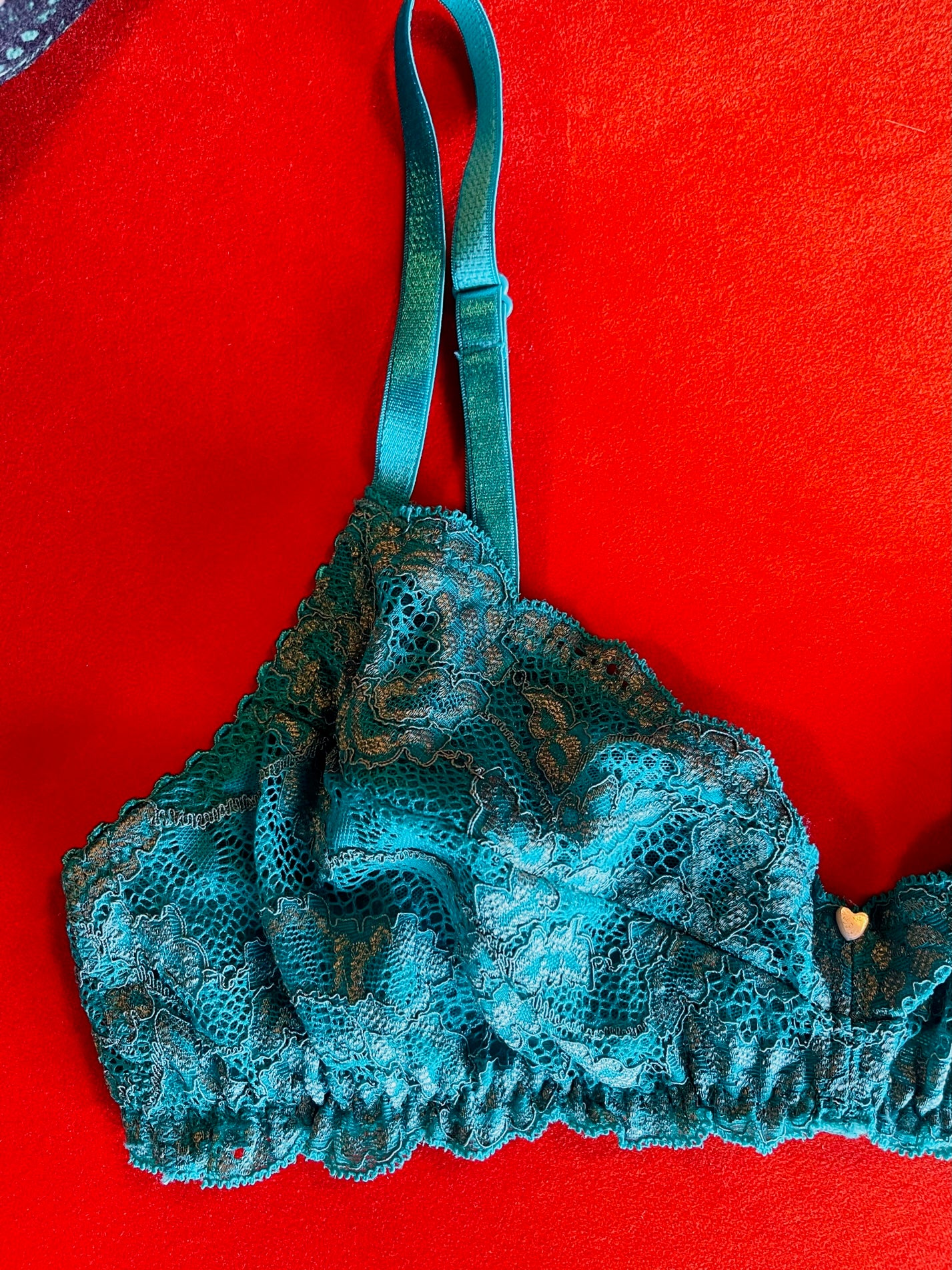 green bralette