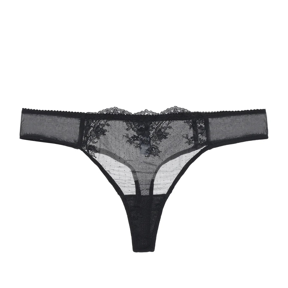 lace floral thong