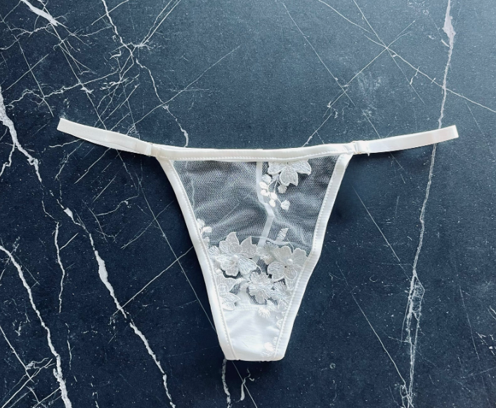 white g-string