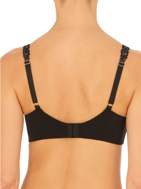 woman in black bra