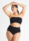 woman in black bandeau
