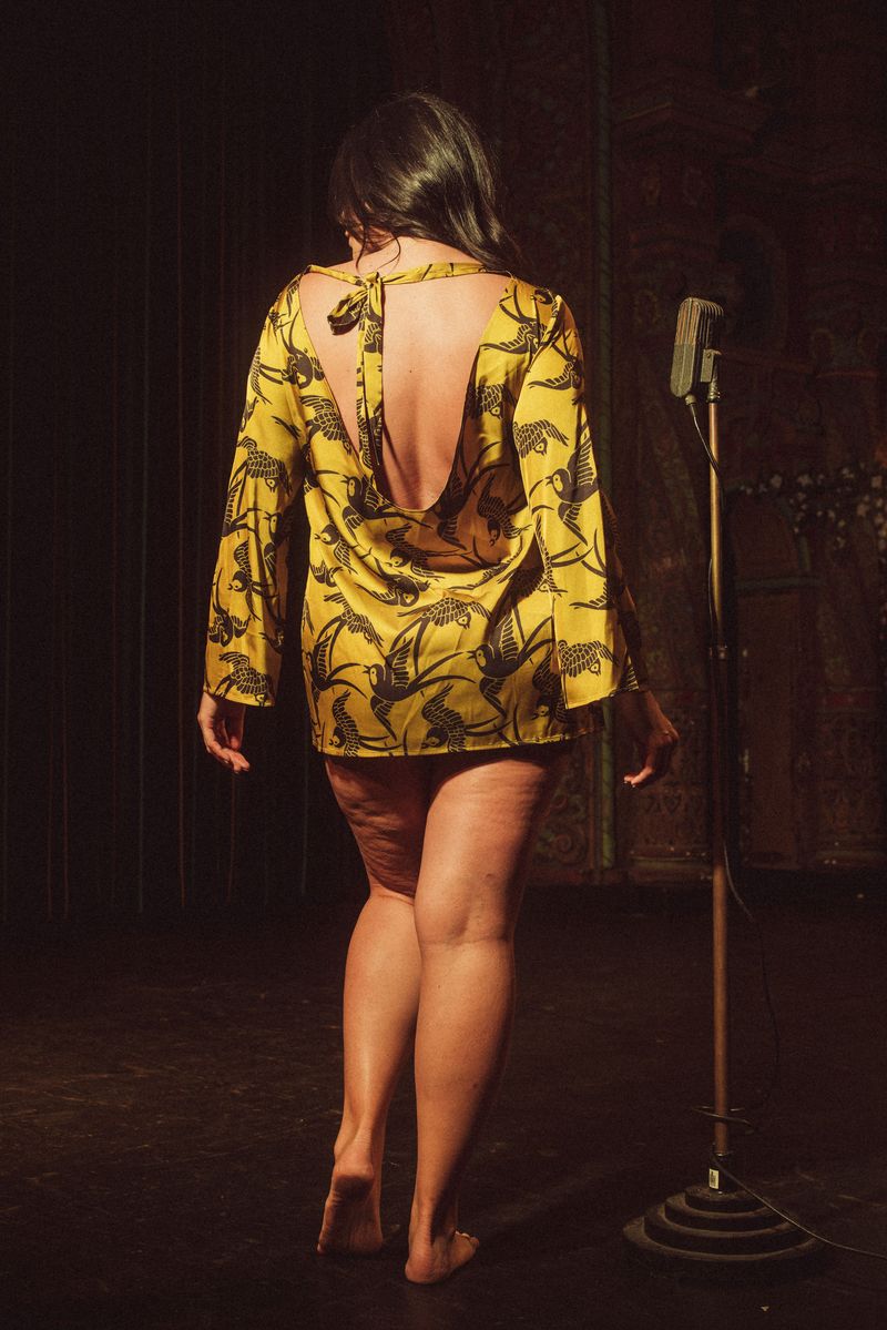 SWALLOWS PRINTED MINI DRESS