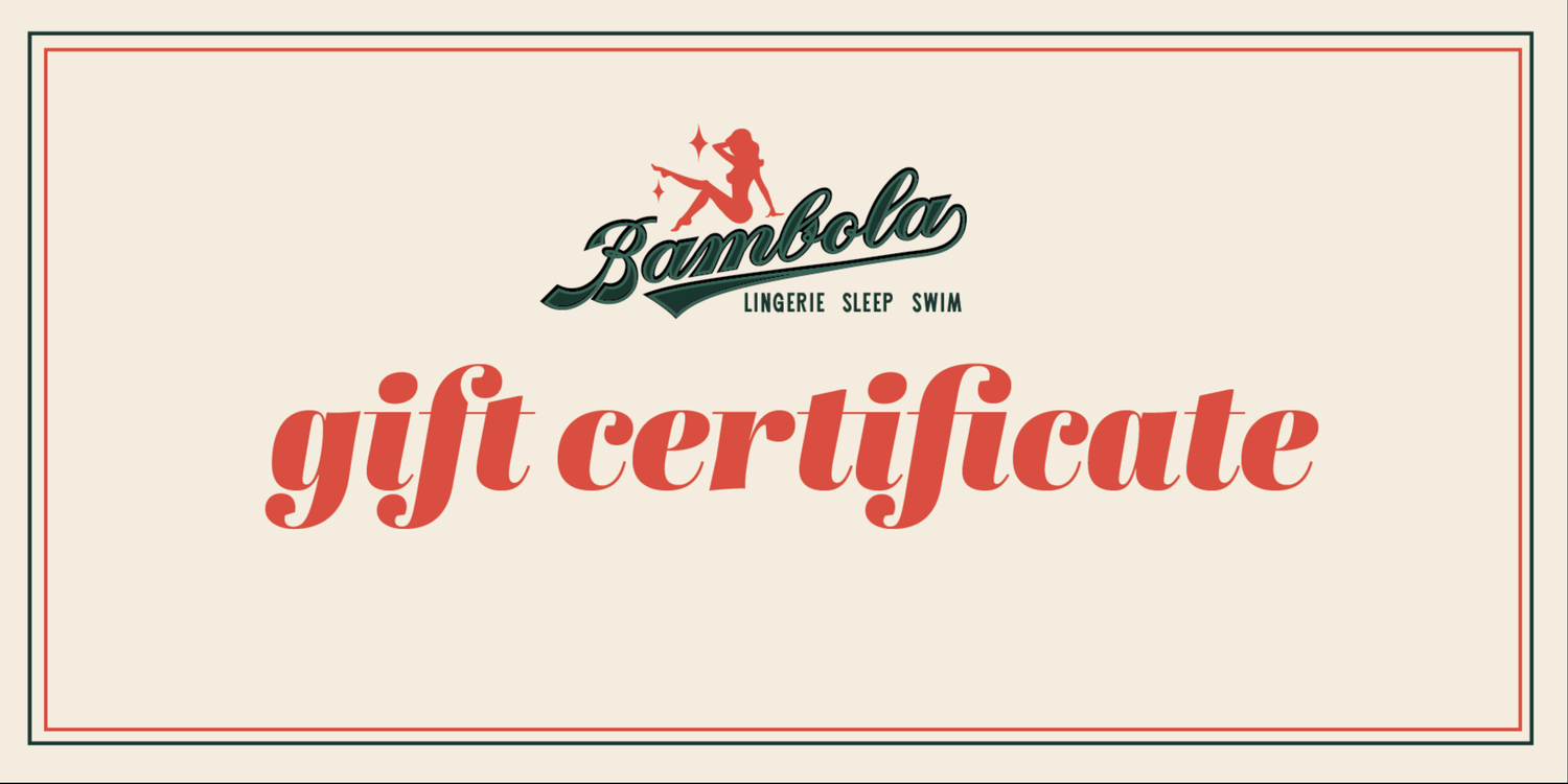 GIFT CERTIFICATE