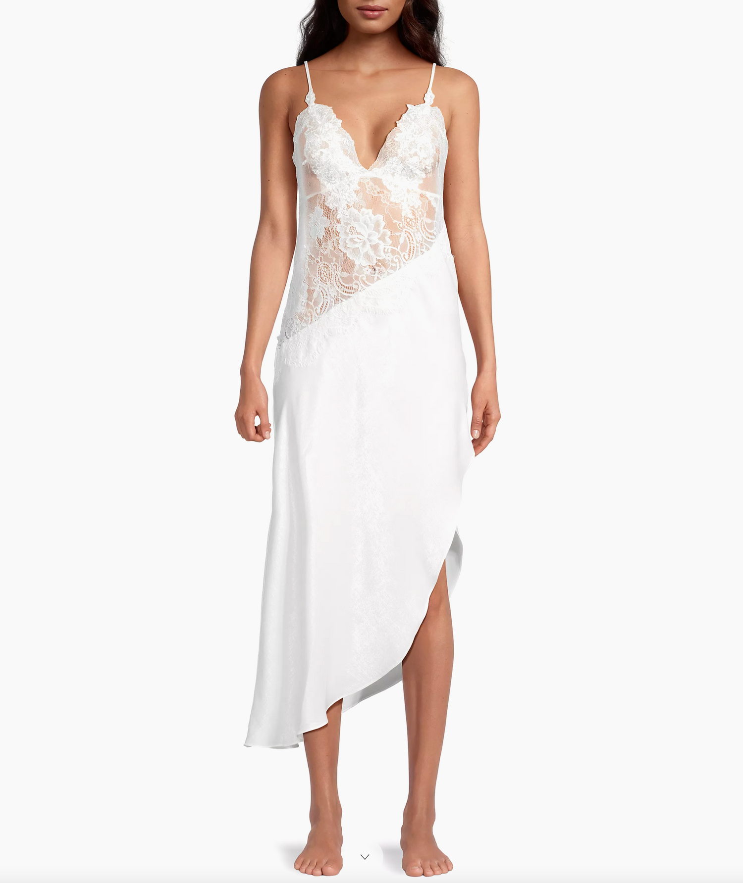 WOMAN IN WHITE SLIP