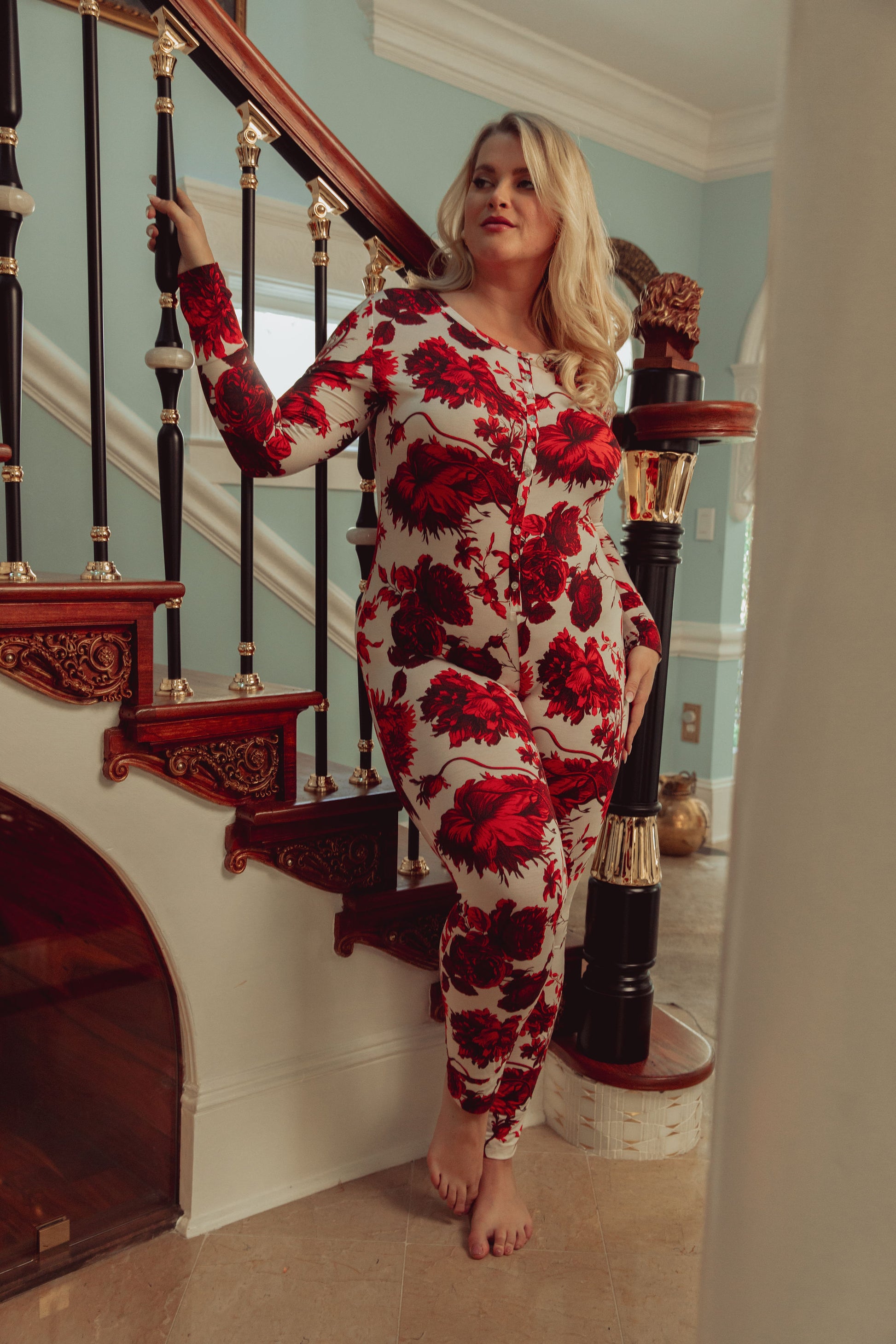 WOMAN IN ONESIE