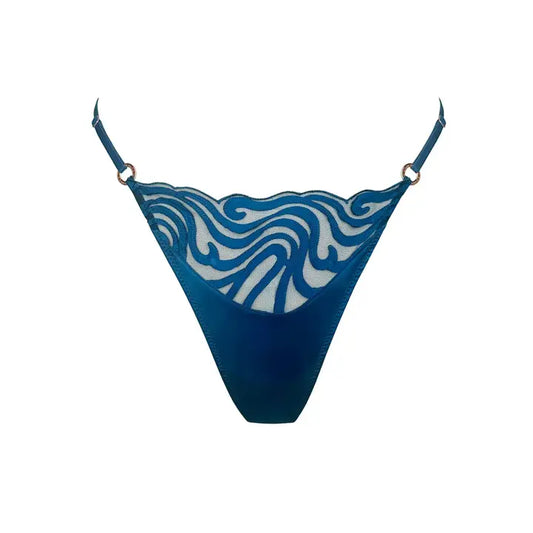 Blue womens thong 