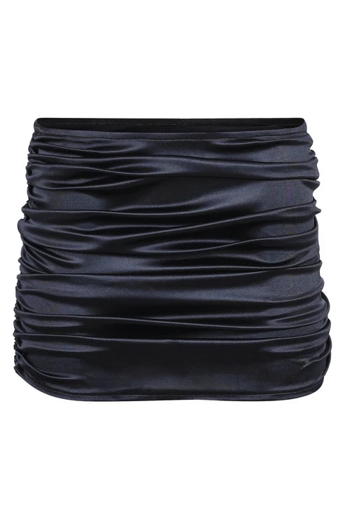 black beach mini skirt