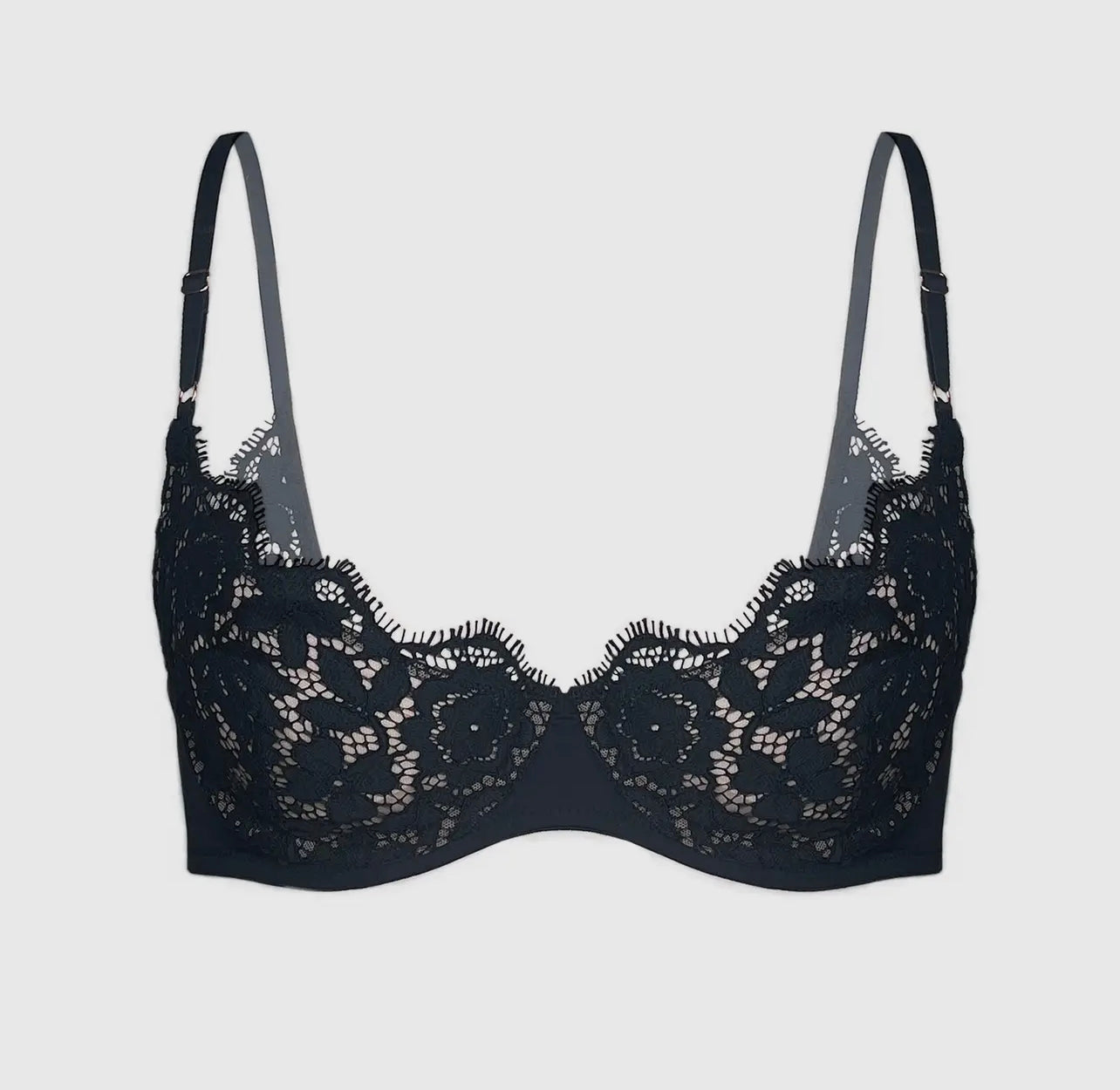 black demi bra