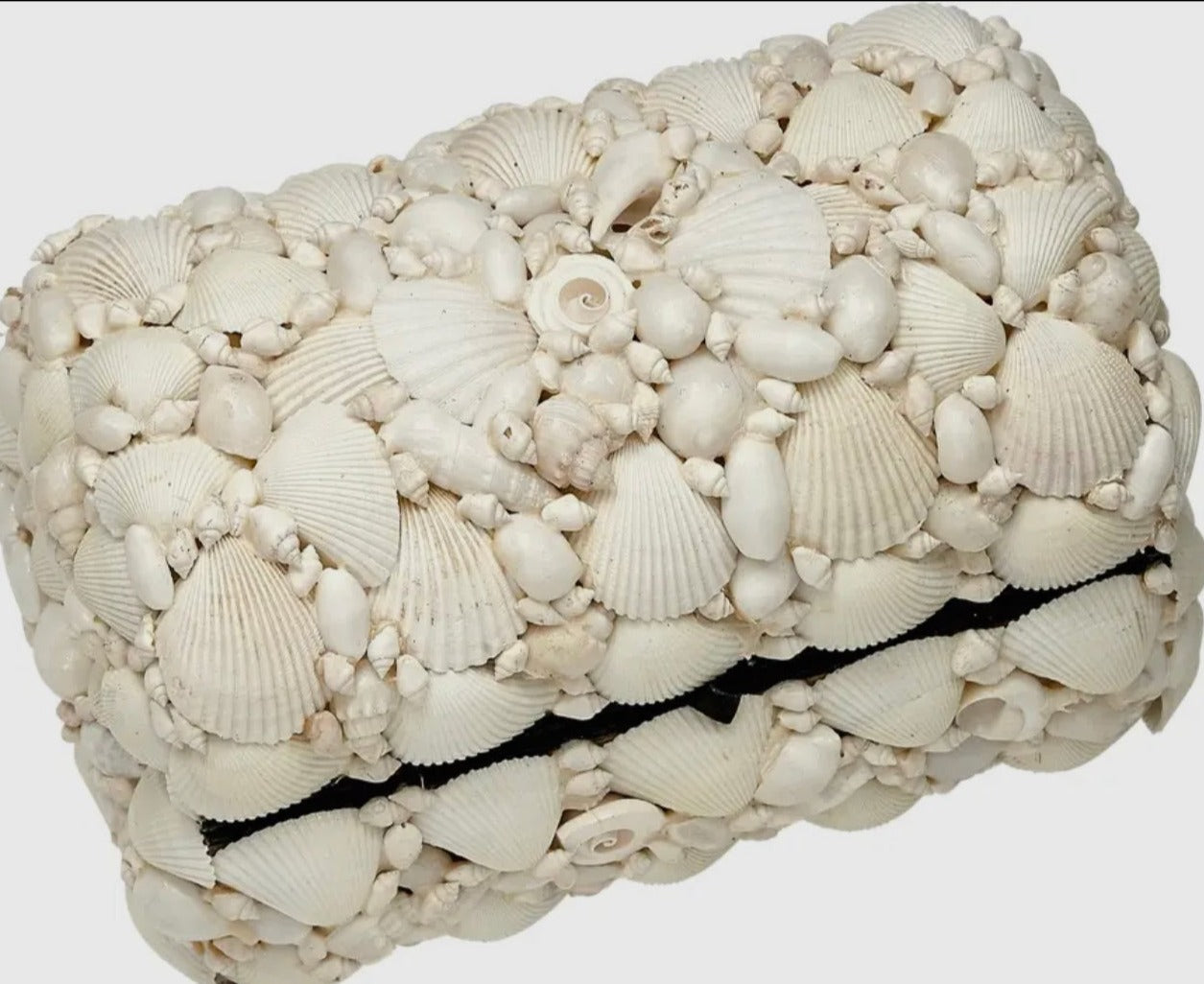 WHITE SHELL TREASURE BOX