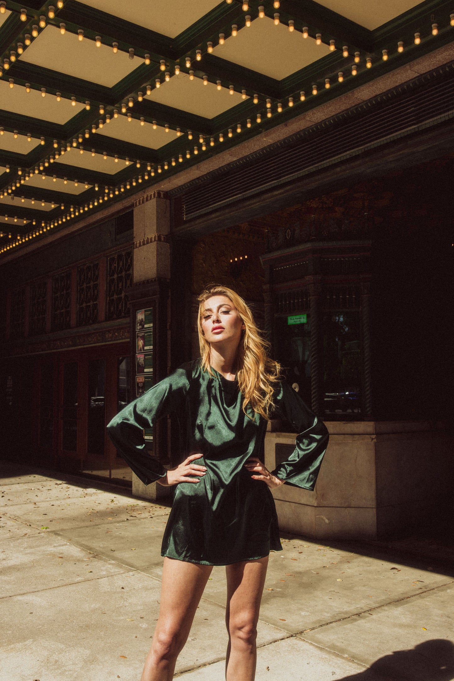 GREEN COWL BACK SLIP