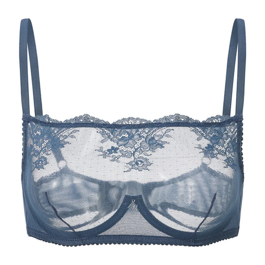 Amour d'Agnette- Kim High Neck Sheer Lace Underwire