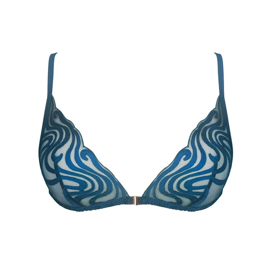 Blue Mesh Bralette