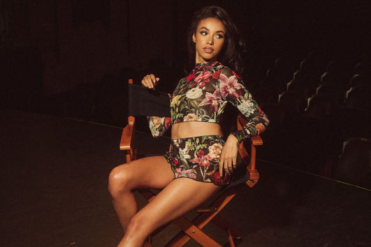 FLORAL MESH SHORTS