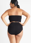 woman in black bandeau