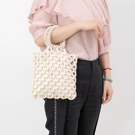 Wooden Bead handbag (Dipped Shop)