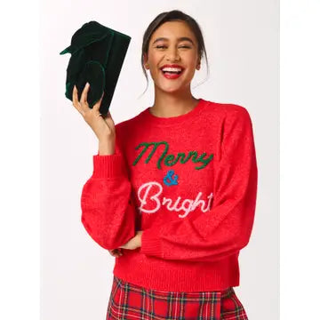 red holiday sweater