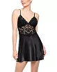 woman in black slip