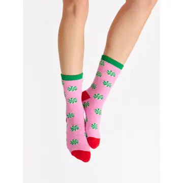 fuzzy holiday socks