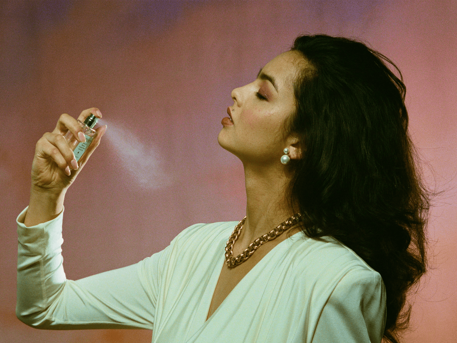 woman with perfume